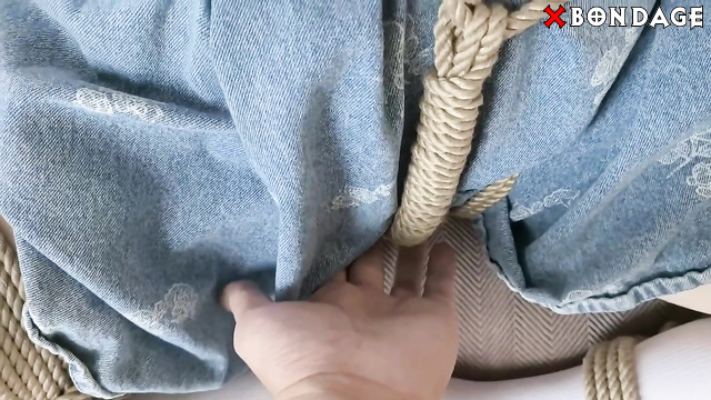 Chinesse Bondage - Solo masturbation in pantyhose