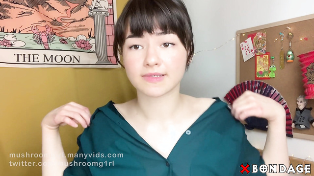 Mushroomgirl - Invisible tape gag vibrator orgasm