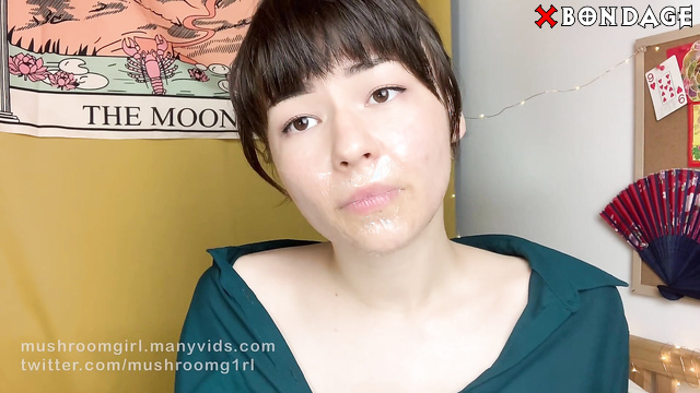 Mushroomgirl - Invisible tape gag vibrator orgasm