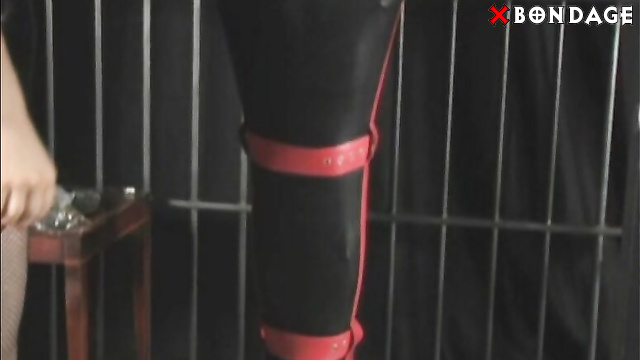 Alice In Bondage Land - Heavy Rubber Jail Cell Suspension Part 1