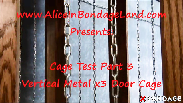 Alice In Bondage Land - Vertical Cage Test Part 3