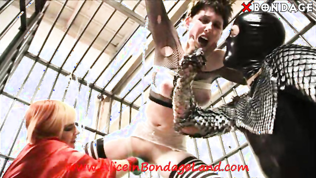Alice In Bondage Land - Shibari Jail Cell - Bondage Dildo Fucking Part 3
