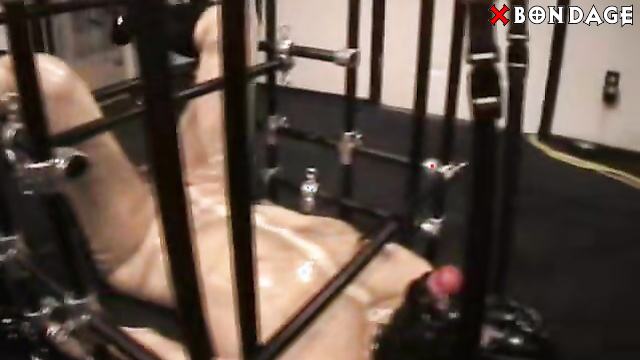 Alice In Bondage Land - Suspended Cage Electric CBT Part 1