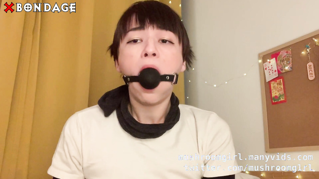 Mushroomgirl - Sock in mouth with gag