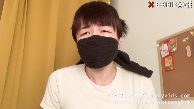 Mushroomgirl - Sock in mouth with gag