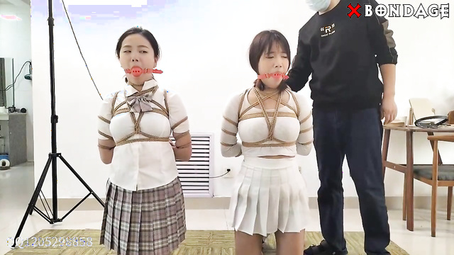 Chinese Bondage - ﻿Gag balls in the mouth is sexy