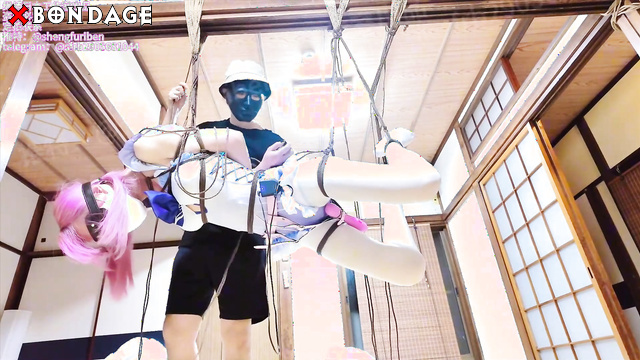 Chinese Bondage - Sole Punishment: Whipped While Bound