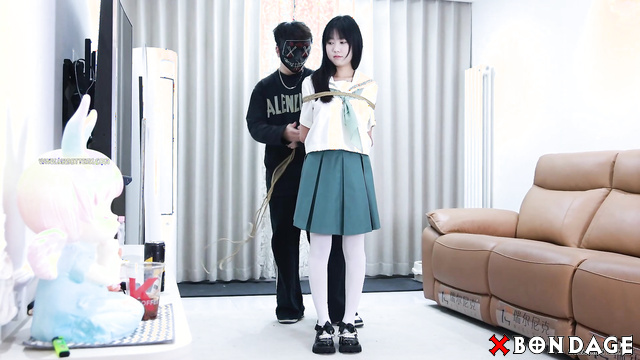 Chinese Bondage - Barefoot Beauty Bound and Buzzed