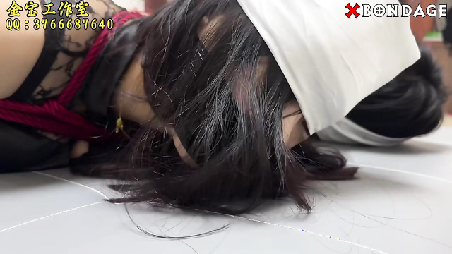 Chinese Bondage - Hogtied on Bed
