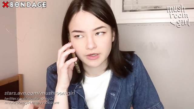 Mushroomgirl - Nosy Snoop Bound and Tape Gagged by Herself