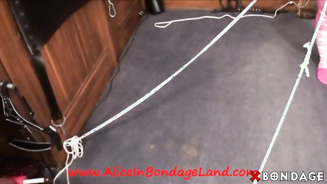 Alice In Bondage Land - Denali Mummification in Rope Web Part 3