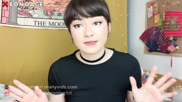 Mushroomgirl - Sexy Hot Asian Brunette Teen Various Self Gagging