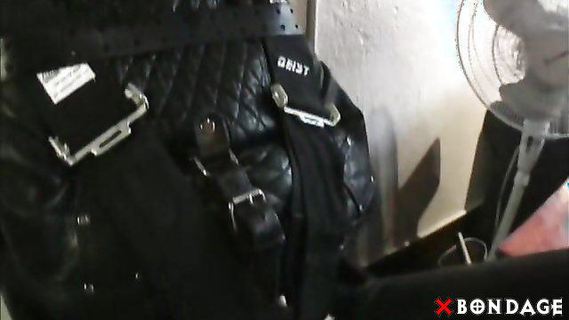 Alice In Bondage Land - Male Slave Public Leather Bondage