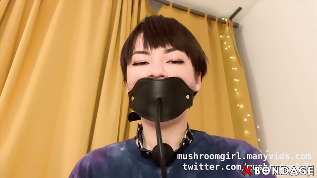 Mushroomgirl - Sexy Cute Asian Brunette Pump Gag Games