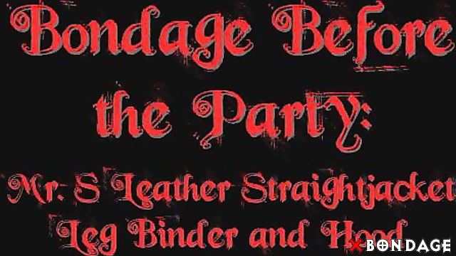 Alice In Bondage Land - Sexy Redhaed Mistress Caresses Her Slave Leather Straightjacket