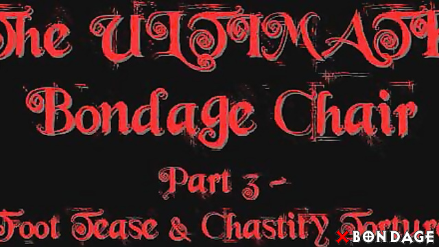 Alice In Bondage Land - Bound Slave Gets CBT and FootJob Teasing
