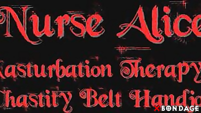 Alice In Bondage Land - Masturbation Therapy For a Restricted Patient