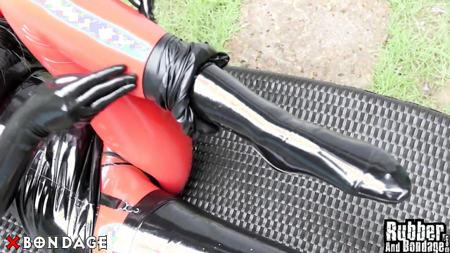 RubberAndBondage - Sexy Slut Posing in Latex Suite