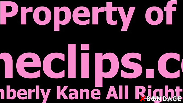 Kaneclips - Sexy Blonde Lesbian Leather Bound and Masturbated