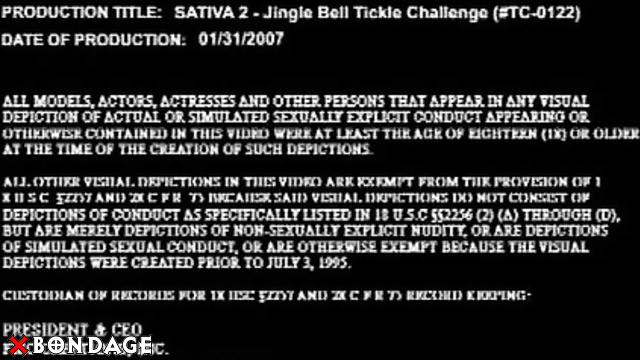 Hot Sativa Tie Up for Hot Jingle Bell Armpits Tickling