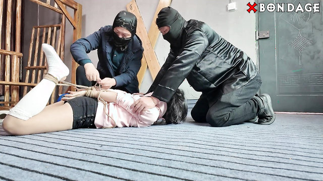 Chinese Bondage - Sexy Asian Girl Captured Tied Up Humiliated and Dominated