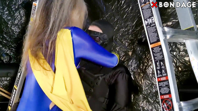 A Hot Superheroine Captured Tied Up and Fucked