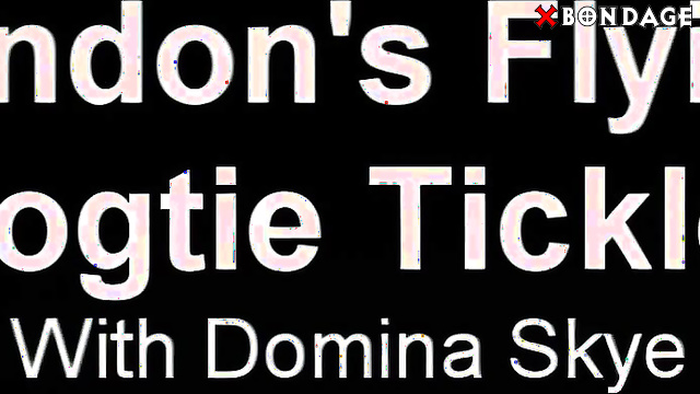 Domina Skye Hardly Tickles her Slave London Restricted on a Rigidstock