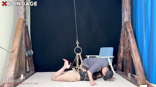 Chinese Bondage - Sexy Asian Secretary in Tight Shibari Bondage