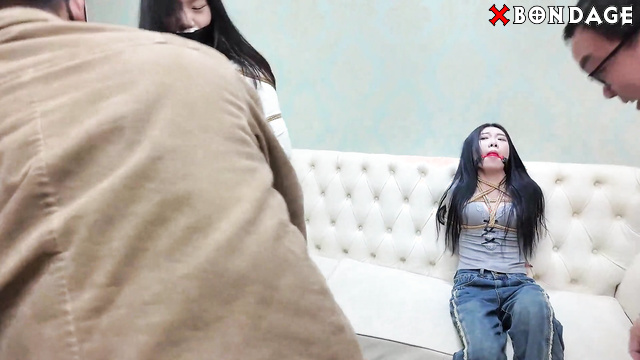 Chinese Bondage - Two Sexy Asian Girls Tied Up for Tickling
