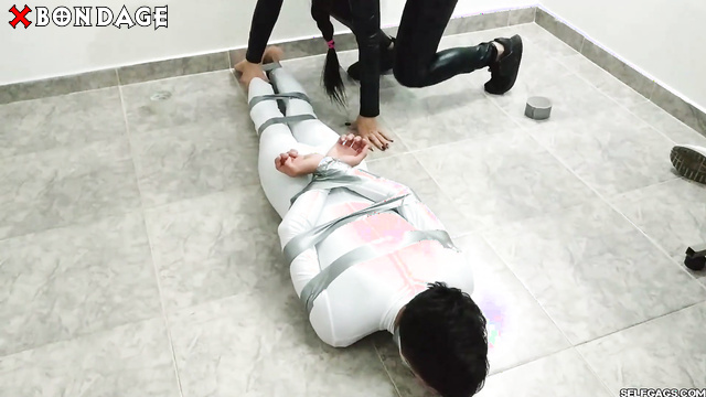 Selfgags Femdom Bondage - Silly Hero Powerless And Humiliated After A Brutal Fight
