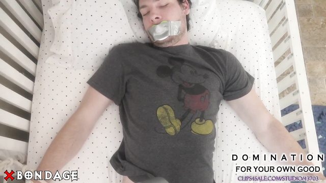 Domination For Your Own Good - Stepmommies Wet And Messy Diaper Bondage Punishment In Restraint