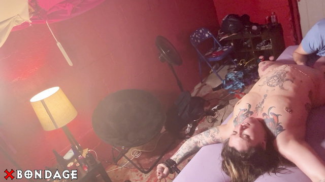 StarrandJewel'sDungeonofDominance - Tattoed Slut Starr Tied Up And Tickled