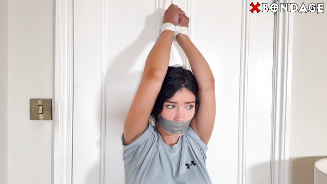 Tatti Roana Bondage - Hot Sexy Brunette Tied Up Gagged And Fucked