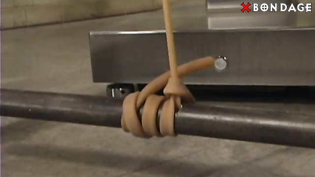Kink - Male Slave Tightly Bound, Pegged And Cock Whipped
