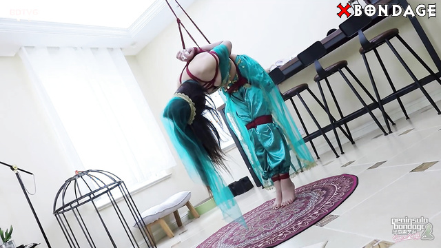 Peninsula Bondage - Hot Asian Brunette Slut Tight Shibary