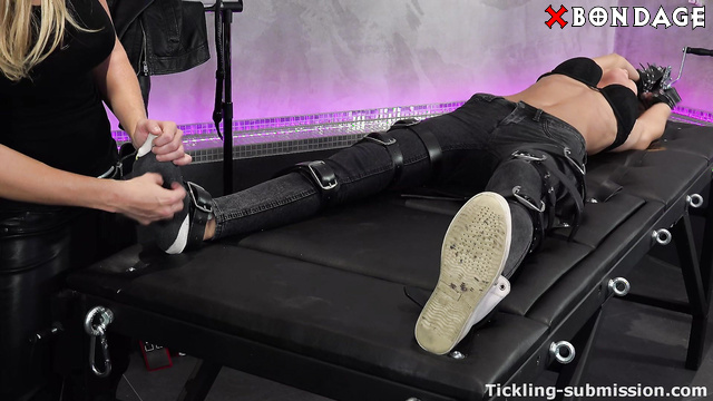 Tickling Submission - Hot Lesbian Belly, Armpit And Soles Tickling