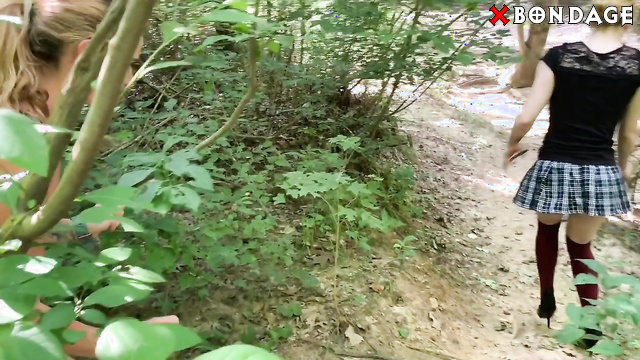 Tied Tales - Sexy Blondie Captured And Tied Up In The Woods