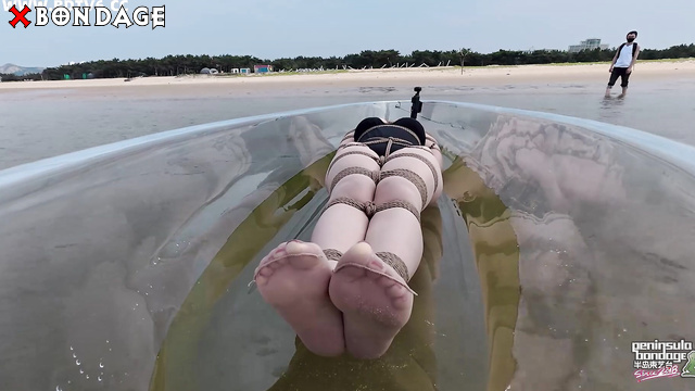 Peninsula Bondage - Rippling Hogtie In Sensual Rope Mastery Display