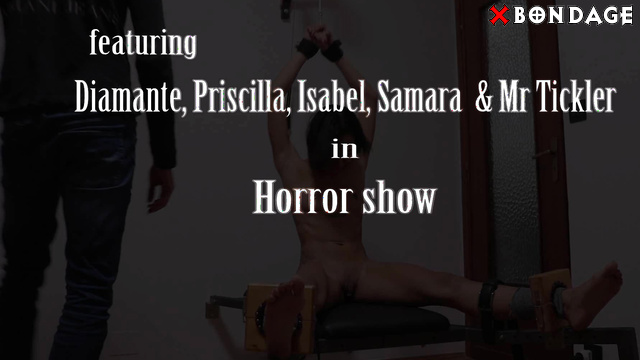 Italians Tickling - Horror Show To Naked Oiled Latina In The Stocks