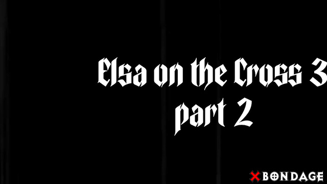 Depraved world - Naked & Oiled Struggling Elsa On The Cross Part 2