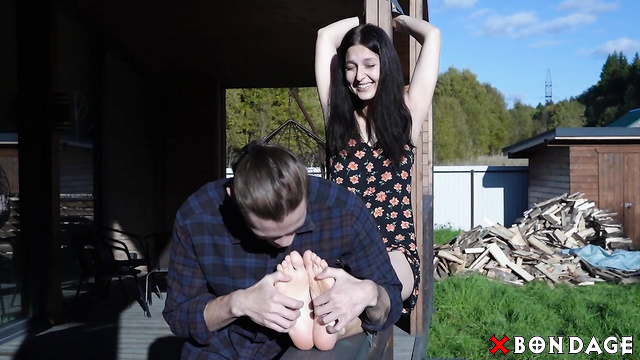 Russian Girls in Fetish - Her Arrogance Is Stripped Away: Outdoor Tickling Revenge