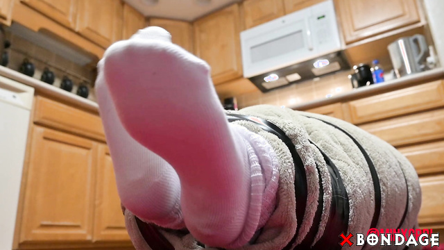 Minx Grrl's Fetish Corner - Lady Was Muffled By Tight Tape And Mummified