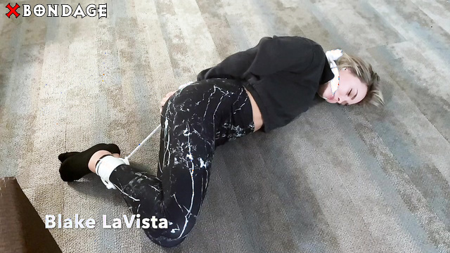 Tied Tales - Bound Babysitter: Blake Lavista Hogtied And Struggling
