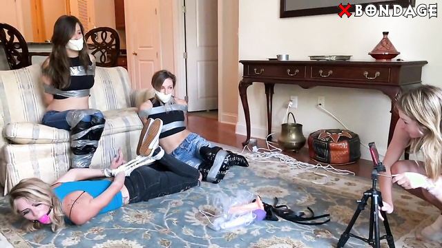 Tied Tales - Lora Cross As Mistress Are Taped Up Gagged Kody & London Evans