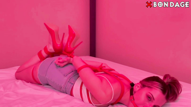 Bondagerotica - Red Room Created Special For Hogtied Girls In High Heels