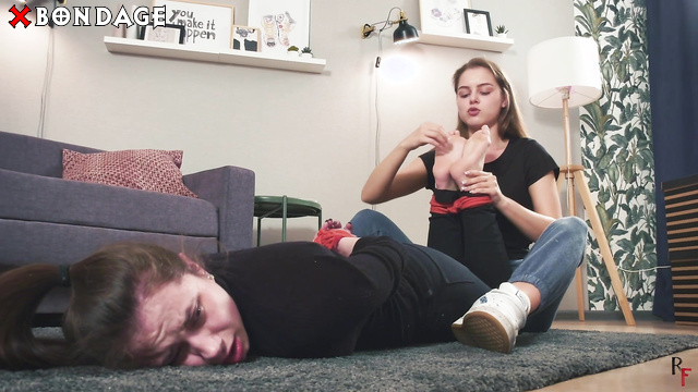 RF StudioProduction - Naughty Thief Tonya Tickled And Forced to Lick Leya Feet