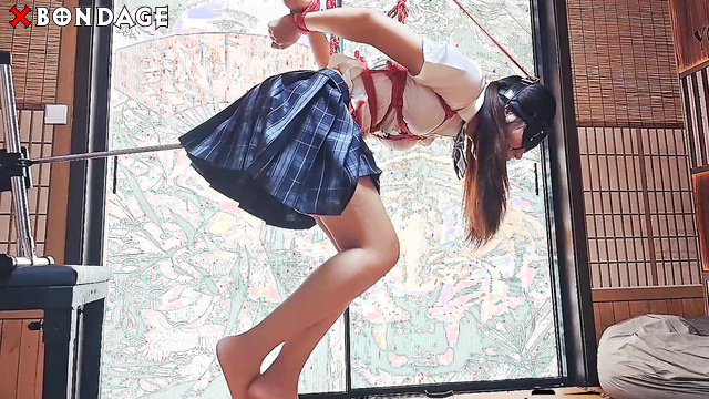 Chinese Bondage - Binding The Twin Ponytail JK Girl Slave Escape