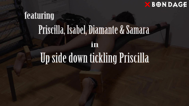 Italians Tickling - Upside-Down Tickling: Priscilla’s Armpits in Desperation