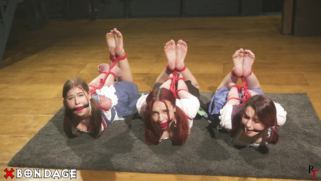 RF Studio Production - Octoberfest Hogtied Foot Fetish Party With Patty, Tilda And Elaria