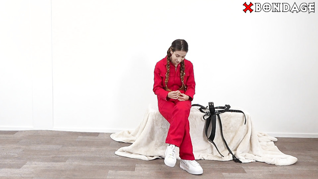 Alterego - Self-Bondage Experiment: Hogtied, Ballgag And Belt Suspension